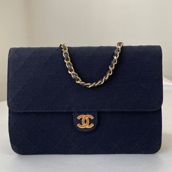 Vintage Chanel shoulder shoulder bag half flap - Picture 2 of 8